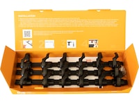 Kenson RIB 38cm Kabelhållare (3pk) Tillbehör till arbetsstationer och kontorsbås