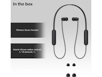 Sony WI-C100 Trådlösa Hörlurar, In-ear (svart) In-ear hörlurar