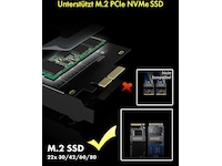 ICY BOX PCIe Extension Card med heat sink Tillbehör