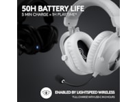 Logitech Pro X 2 Lightspeed Trådlöst Gaming Headset (vit) Gamingheadset