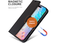 iiglo iPhone 15 Plus Plånboksfodral (svart) Mobilskal