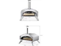 Austin and Barbeque AABQ 12" Gaseldad pizzaugn (rostfritt stål) Pizzaugnar