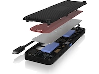 ICY BOX IB-DK2116-C Multi Docking Dockningsstation och USB-hub