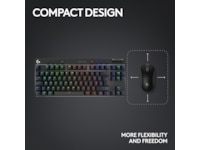 Logitech G Pro X TKL Lightspeed Trådlöst Gamingtangentbord (svart) Gamingtangentbord