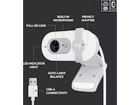 Logitech Brio 100 Full HD webbkamera (off-white) Webbkamera