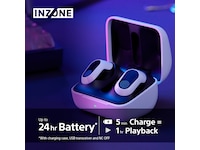 Sony INZONE Buds True Wireless Gaming Hörlurar (vit) In-ear hörlurar