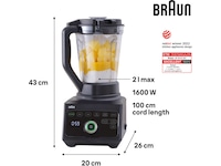 Braun Powerblend 9 kanna mixer JB 9040 (svart) Blenders