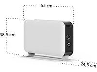 Mill Instant Max golvelement 2200W Mec (vit) 2-pack Fristående element