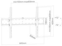 Andersson WTT 3.0 väggfäste TV 37-70" Väggfäste & TV-stativ
