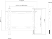 ON WMF 2.0 väggfäste TV slim 23-43" Väggfäste & TV-stativ