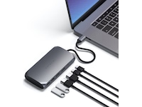 Satechi USB-C M1 Multimedia Adapter (grå) Dockningsstation och USB-hub