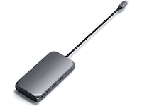 Satechi USB-C M1 Multimedia Adapter (grå) Dockningsstation och USB-hub