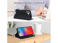 iiglo iPhone 16 Plus Plånboksfodral (svart) Mobilskal