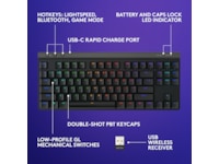 Logitech G G515 Lightspeed Gamingtangentbord (svart) Gamingtangentbord
