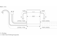 Bosch Serie 4 SMU4HMW01S Diskmaskin (vit) Underbyggd diskmaskin