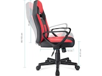 Mission SG Ymir V2 gamingstol junior (svart/röd) Gamingstolar