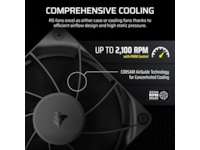 Corsair RS120 Fläkt (svart) Fläkt