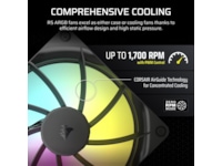 Corsair RS140 ARGB Fläkt (svart) Fläkt