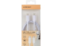 Andersson USB-C kabel 1m (vit) USB-kablar