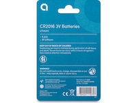 Andersson CR2016 Litiumbatteri, 4-pk Batterier för allmänt bruk
