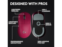 Logitech G Pro X Superlight 2 DEX trådlös gamingmus (rosa) Gamingmus