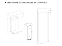 Temptech Elegance E1000DRB-24 vinkyl (153 flaskor) Fristående vinkyl