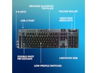 Logitech G915 X Lightspeed Trådlös Gamingtangentbord (svart) Gamingtangentbord