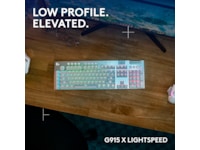 Logitech G915 X Lightspeed Trådlös Gamingtangentbord (vit) Gamingtangentbord