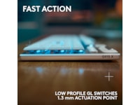 Logitech G915 X Lightspeed Trådlös Gamingtangentbord (vit) Gamingtangentbord