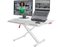 Leitz Ergo Cosy Justerbart PC-bord med skiva (vit) Laptopstativ