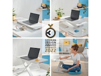 Leitz Ergo Cosy Justerbart PC-bord med skiva (vit) Laptopstativ