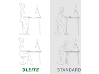 Leitz Ergo Cosy Active Sit Stand Balance Stol (grå) Kontorsstolar