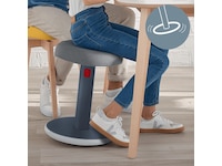 Leitz Ergo Cosy Active Sit Stand Balance Stol (grå) Kontorsstolar