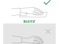 Leitz Ergo musmatta med handledsstöd (ljusgrå) Handledsstöd