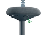 Leitz Ergo Active Balance stol med komfortsits (mörkgrå) Kontorsstolar