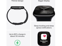 Apple Watch Series 10 GPS 42mm Aluminium (gagatsvart) Smartwatches