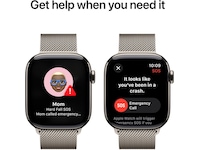 Apple Watch Series 10 GPS + LTE 42mm Titan (naturlig) Smartwatches