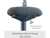 Leitz Ergo Active Balansstol med komfortsits, justerbar höjd 57-82 cm Kontorsstolar