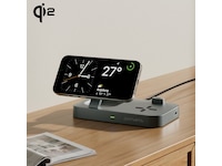 4smarts Qi2 Charging Station Trident (svart) Mobilladdare