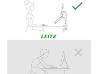 Leitz Ergo Monitorarm & Laptop-Stativ, platsbesparande Bord och väggfäste