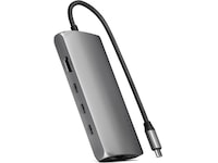 Satechi Multiport 8K Docking (space gray) Dockningsstation och USB-hub