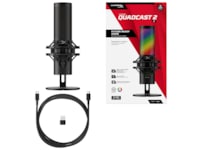 HyperX QuadCast 2 S RGB USB mikrofon (svart) Mikrofon