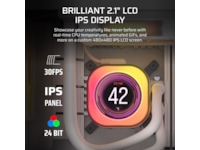 Corsair iCUE LINK TITAN 360 RX LCD AIO Kylare (vit) CPU - Vattenkylning