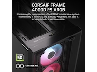 Corsair FRAME 4000D ARGB Mid-Tower (svart) Midi tower