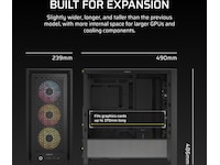 Corsair FRAME 4000D ARGB Mid-Tower (svart) Midi tower