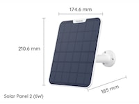 Reolink Solpanel 2 6W (vit) Tillbehör till övervakningskameror