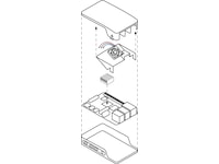 Raspberry Pi-fläkt och heatsink till Pi 4-case Tillbehör