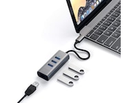 Satechi USB-C Hub 2-i-1 (grå) Dockningsstation och USB-hub