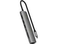 Satechi 7-i-1 Slim Multiport docking (rymdgrå) Dockningsstation och USB-hub