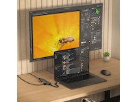 Satechi 7-i-1 Slim Multiport docking (rymdgrå) Dockningsstation och USB-hub